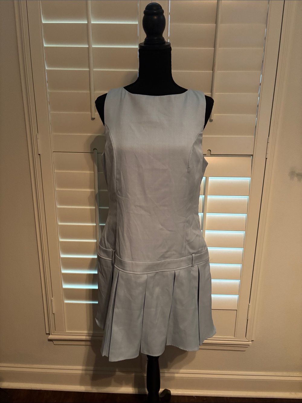 Altar’d state Light Blue Sleeveless Pleated Hem Dress XL